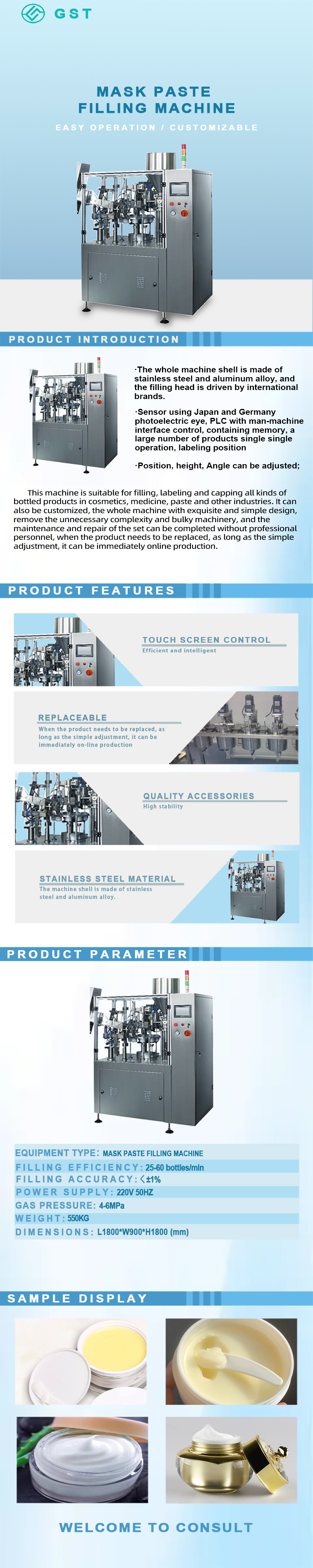 Automatic Filling Machine - Cream Cream Automatic Filling Machine