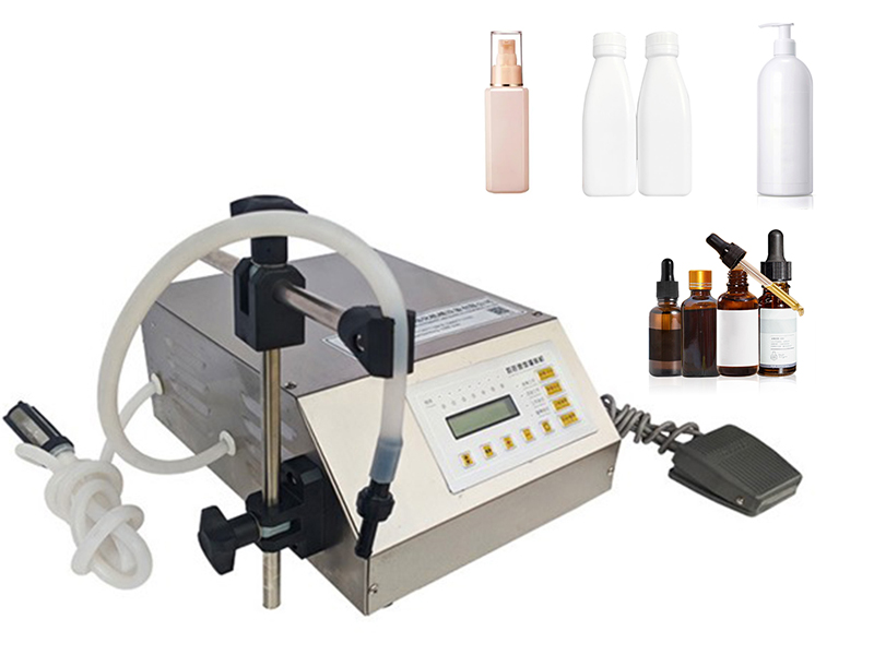 Household liquid and paste small semi-automatic filling machine