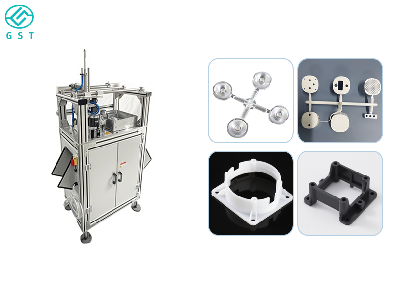 Automatic water notch cutting machine for injection molded p