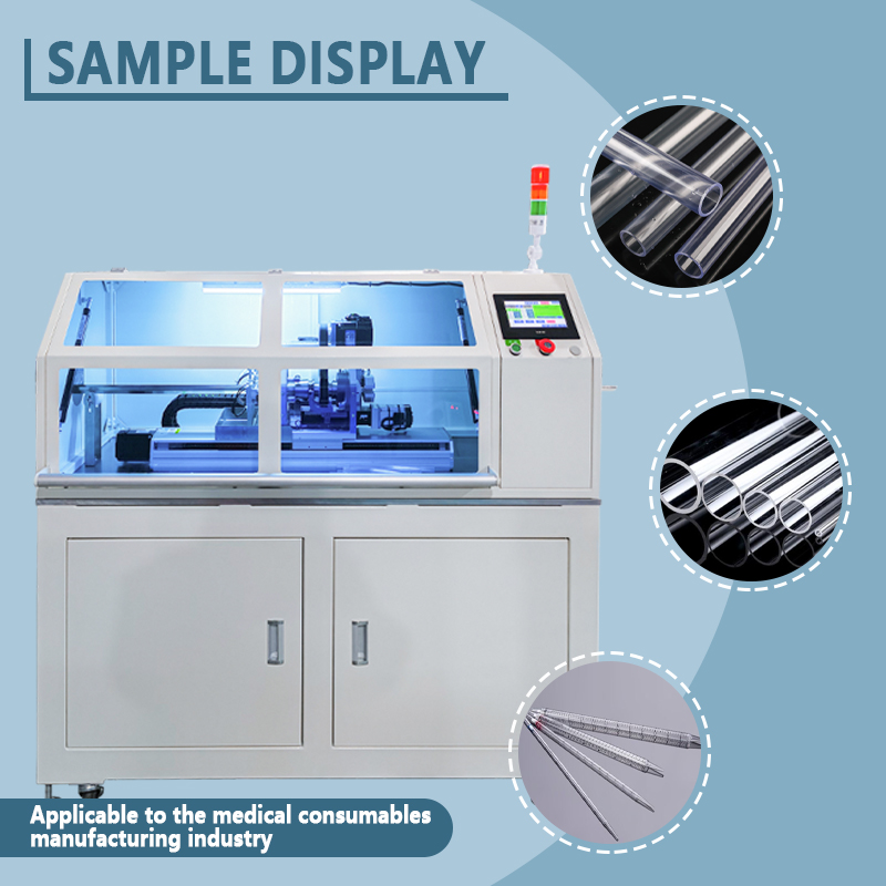 Automatic Chip-Free Ring-Cutting Machine for Pipettes | Automatic Chip-Free Ring-Cutting Equipment for Pipettes | Precision Cutting Machine for Laboratory Consumables