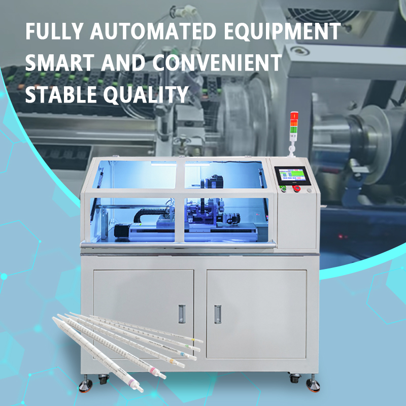Automatic Chip-Free Ring-Cutting Machine for Pipettes | Automatic Chip-Free Ring-Cutting Equipment for Pipettes | Precision Cutting Machine for Laboratory Consumables