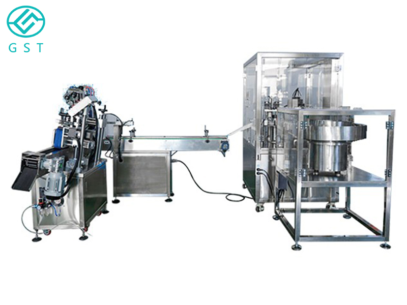 Antigen reagent automatic filling and capping production line