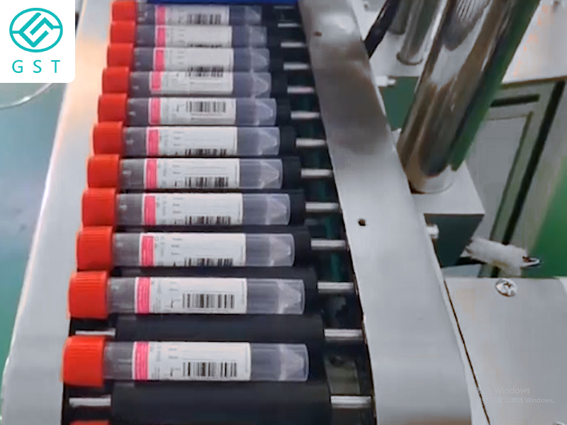 Virus sampling tube automatic labeling machine