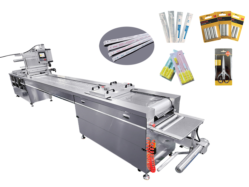 Multifunctional automatic blister packaging machine for biological laboratory consumables