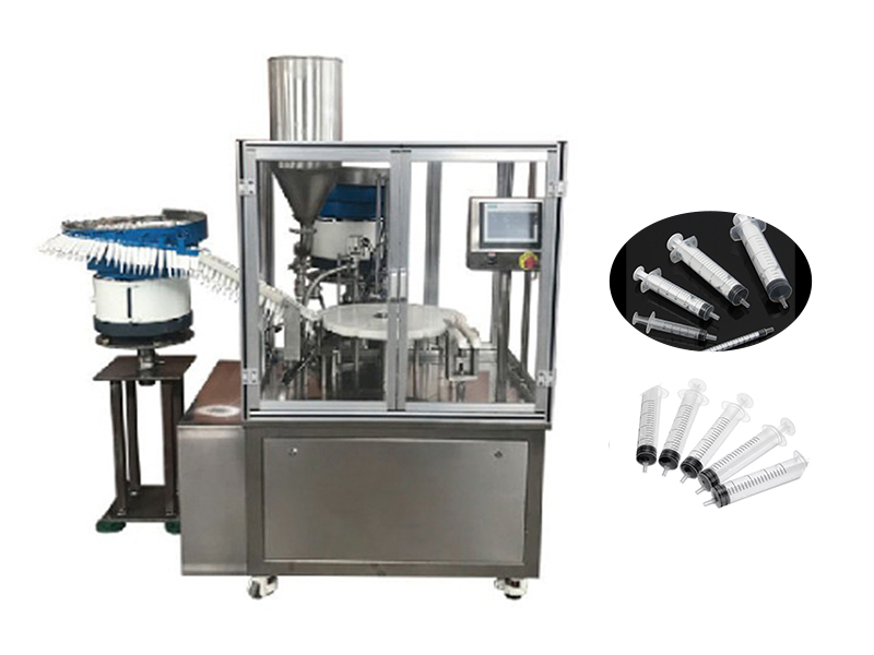 Biological laboratory medical consumables syringe automatic assembly machine