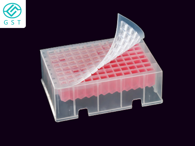 Biological laboratory medical supplies 96 deep well plate automatic filling sealing labeling machine