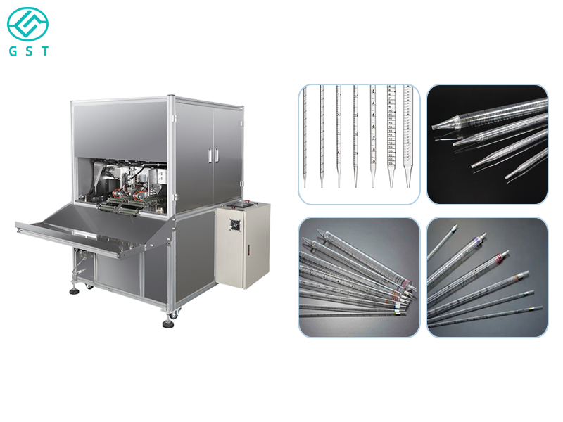 Automatic Pipette Stretch Forming Machine | Laboratory Consumables Forming Automation Equipment | GST Smart Production Line Solutions