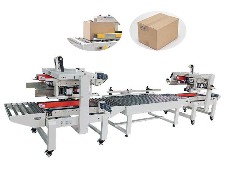 Automatic carton sealing machine | Intelligent carton sealing and packaging equipment | Fully automatic upper and lower carton sealing production equipment