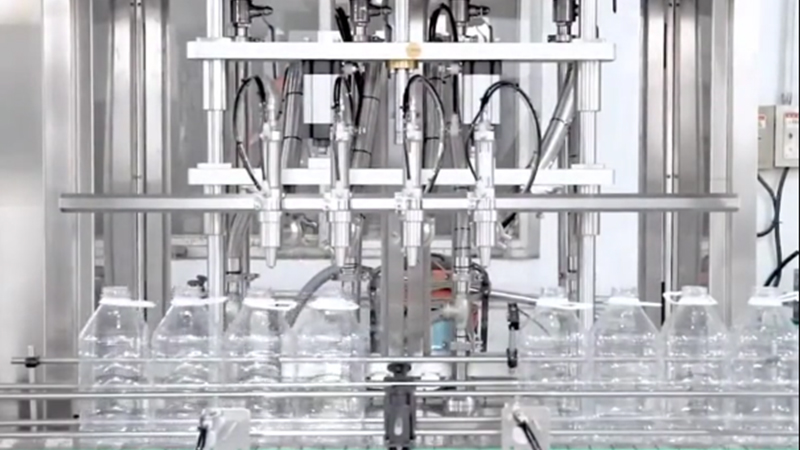  Perfume automatic production line: filling + capping + labeling + coding + packaging