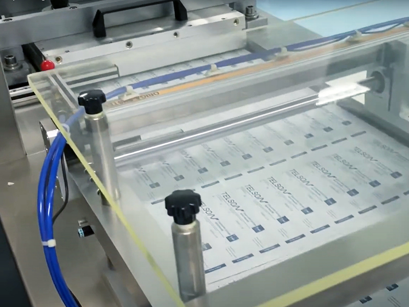 Automatic blister packaging production site for cream and liquid cosmetics