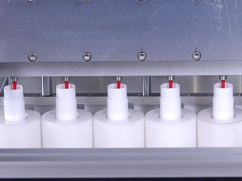 Cosmetics cream liquid automatic filling production line in automated equipment