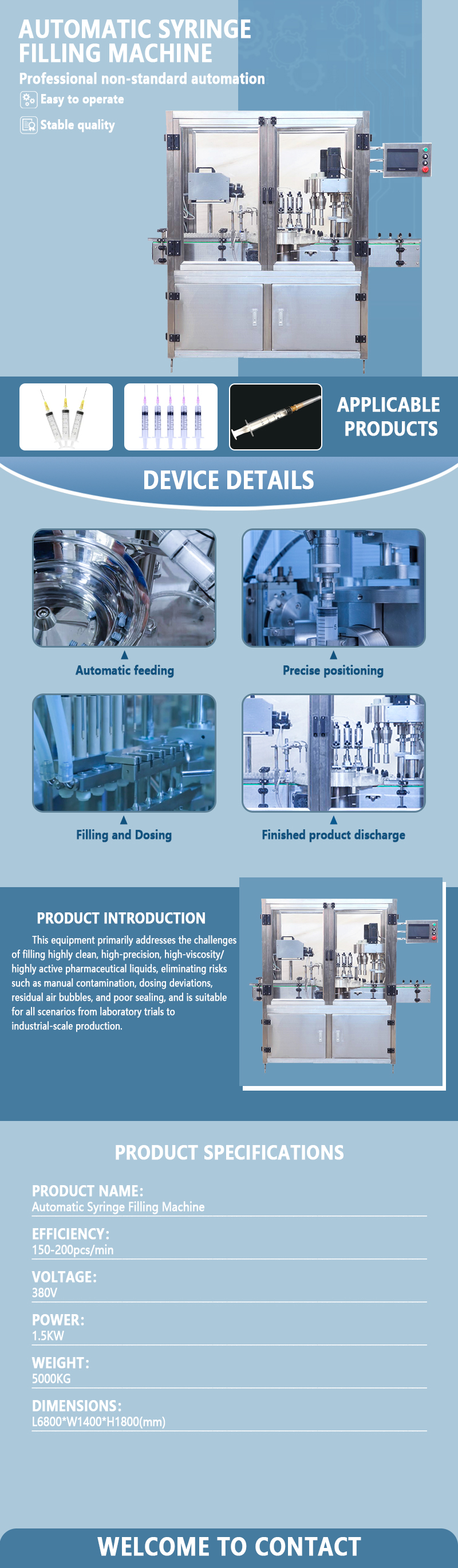 Automatic Syringe Filling Machine | Fully Automatic Medical Syringe Filling Equipment | Automation Equipment for Medical Consumables Automatic Syringe Filling Machine | Fully Automatic Medical Syringe Filling Equipment | Automation Equipment for Medical Consumables