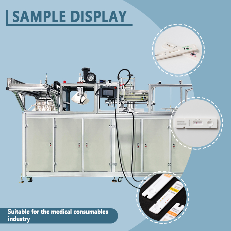 Automated Assembly Line for Multi-Reagent Strip Test Cards | Automated IVD Test Card Assembly Equipment | Automated Production Line for Diagnostic Test Cards