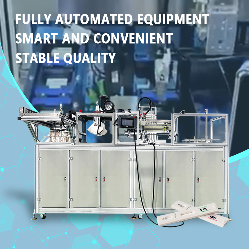 Automated Assembly Line for Multi-Reagent Strip Test Cards | Automated IVD Test Card Assembly Equipment | Automated Production Line for Diagnostic Test Cards