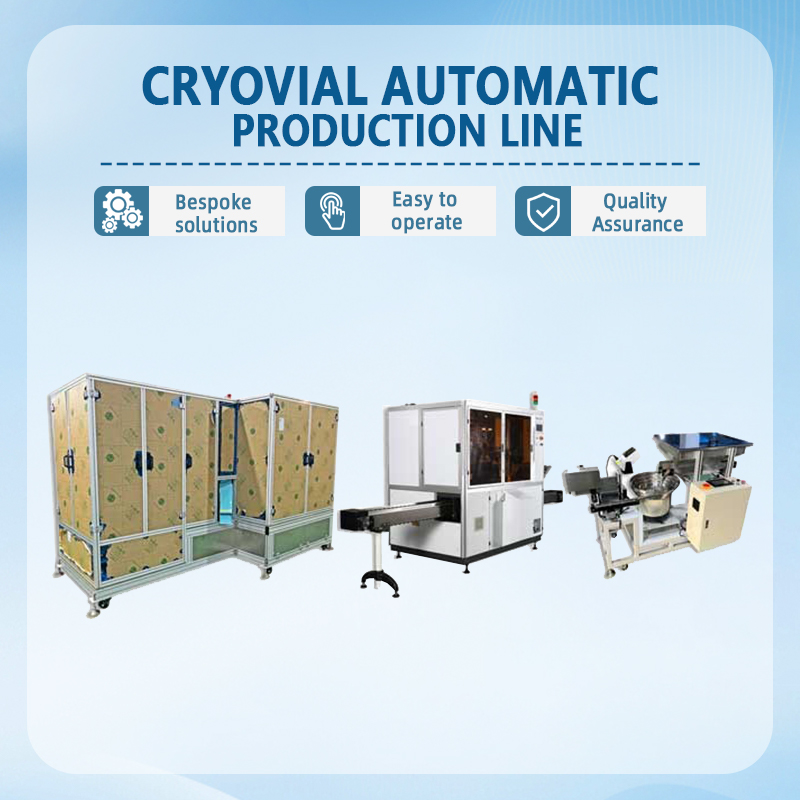 Fully Automatic Freezing tube Production Line | Automatic Feeding, Capping, and Packaging Equipment | Production Line for Biological Laboratory Consumables