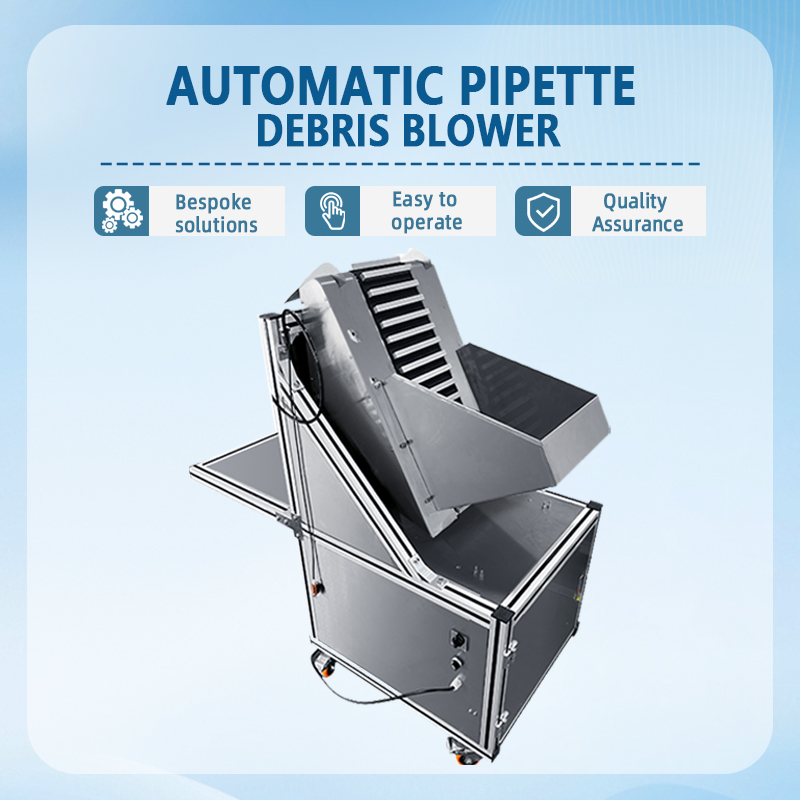Automatic Pipette Debris-Blowing Machine | Fully Automatic Pipette Debris Removal Equipment | Debris Removal and Air-Purging Equipment for Laboratory Consumables
