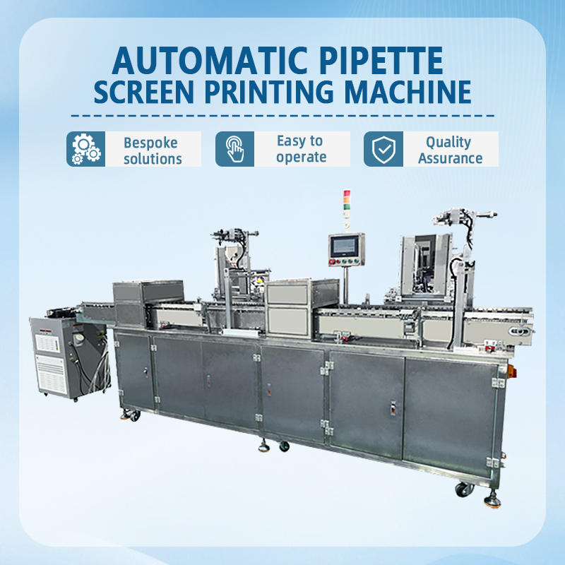 Automatic Pipette Screen Printing Machine | Fully Automatic Pipette Screen Printing Equipment | Automatic Printing Machine for Laboratory Consumables