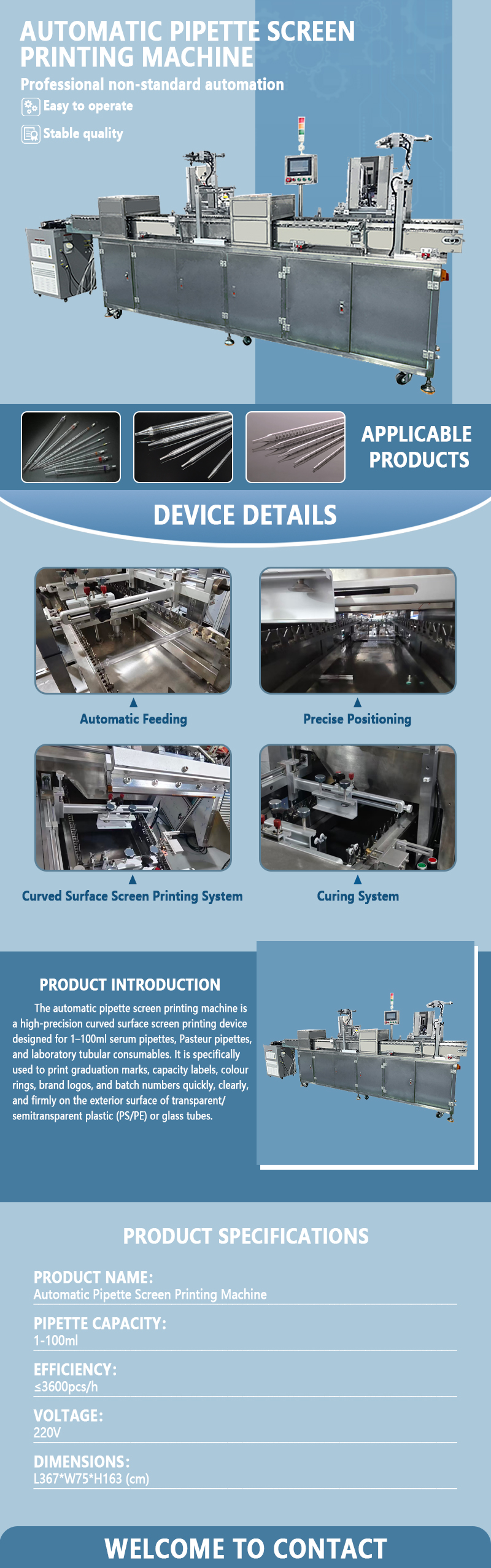 Automatic Pipette Screen Printing Machine | Fully Automatic Pipette Screen Printing Equipment | Automatic Printing Machine for Laboratory Consumables Automatic Pipette Screen Printing Machine | Fully Automatic Pipette Screen Printing Equipment | Automatic Printing Machine for Laboratory Consumables