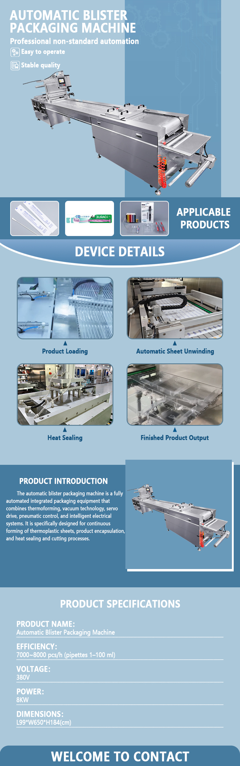 Automatic Blister Packaging Machine for Pipettes | Fully Automatic Blister Sealing Equipment for Laboratory Consumables | Pipette Packaging Production Line Automatic Blister Packaging Machine for Pipettes | Fully Automatic Blister Sealing Equipment for Laboratory Consumables | Pipette Packaging Production Line