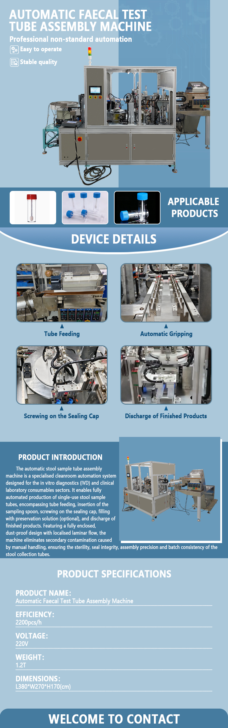 Automatic Stool Collection Tube Assembly Machine | Fully Automatic Stool Collection Tube Assembly Equipment | Automatic Stool Sampling Tube Assembly Production Line Automatic Stool Collection Tube Assembly Machine | Fully Automatic Stool Collection Tube Assembly Equipment | Automatic Stool Sampling Tube Assembly Production Line