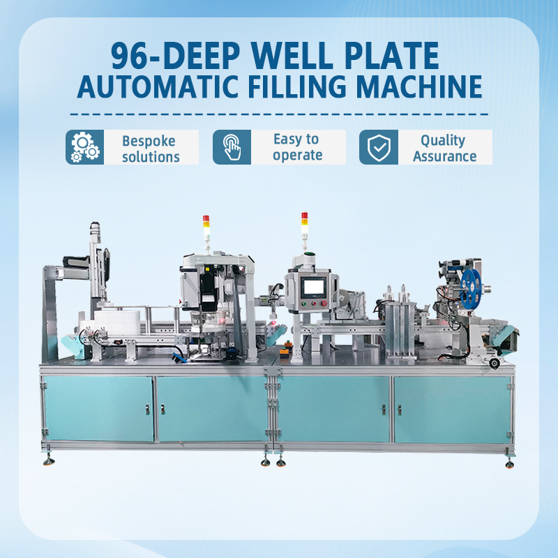 Automatic Quantitative Filling Machine for 96-Well Deep-Well Plates | Fully Automatic Precision Liquid Dispensing & Filling Equipment | Automated Production Line Manufacturer