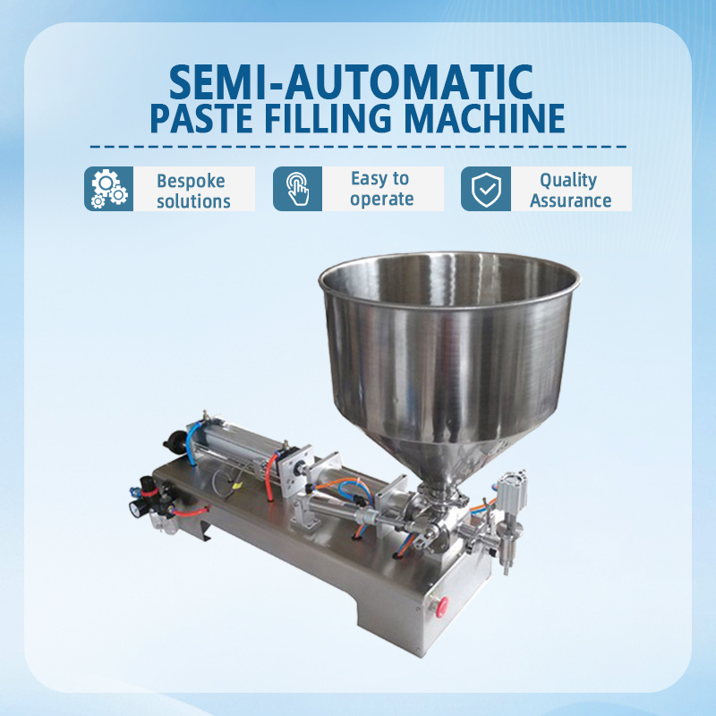 Semi-automatic paste filling machine | High-precision quantitative filling equipment for paste materials | Supports non-standard customization