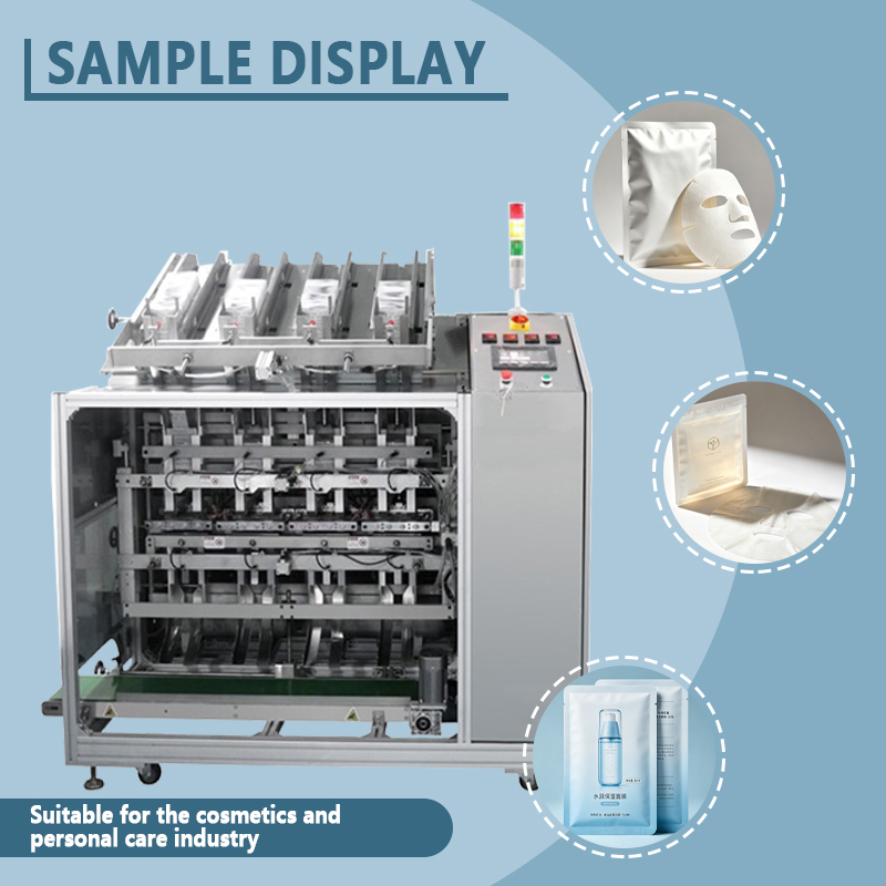 Automatic Facial Mask Filling Machine | Fully Automatic Facial Mask Essence Filling and Sealing Equipment | Cosmetic Facial Mask Packaging Production Line