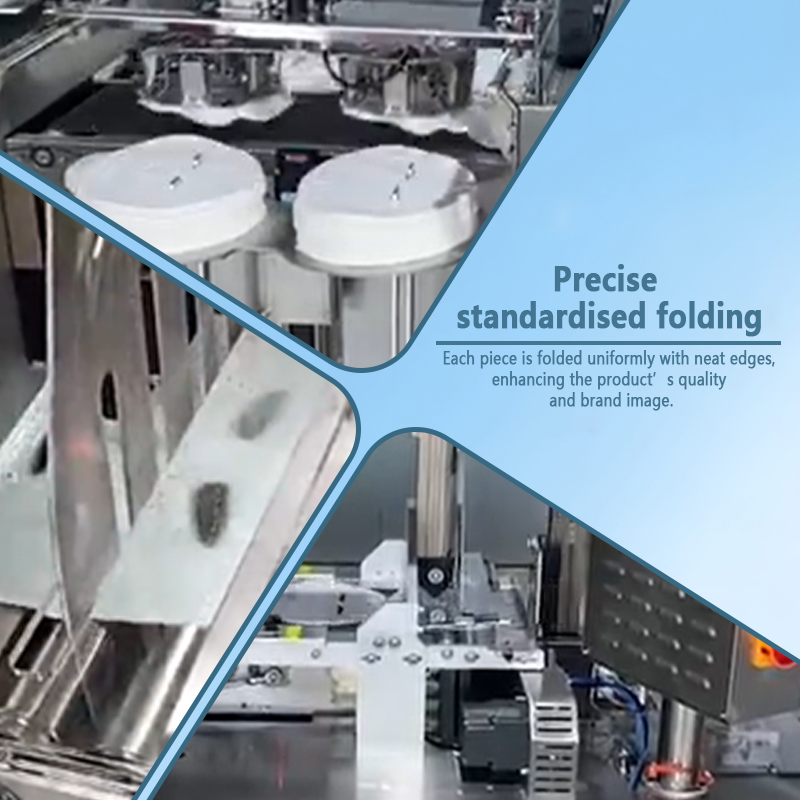 Automatic Facial Mask Folding Machine | Fully Automatic Facial Mask Folding Equipment | Automatic Non-woven Facial Mask Folding Production Line | Customization Available