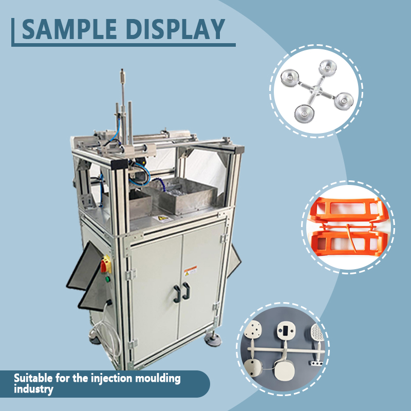 Automatic Sprue-Cutting Machine for Injection-Molded Parts | Fully Automatic Plastic Part Gate Removal and Trimming Equipment | Customization Available