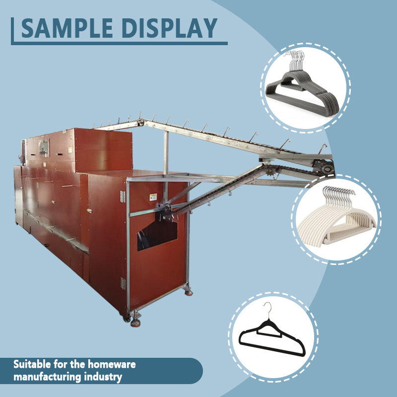 Automatic Hanger Flocking Production Line | Fully Automatic Hanger Flocking Equipment | Customization Available