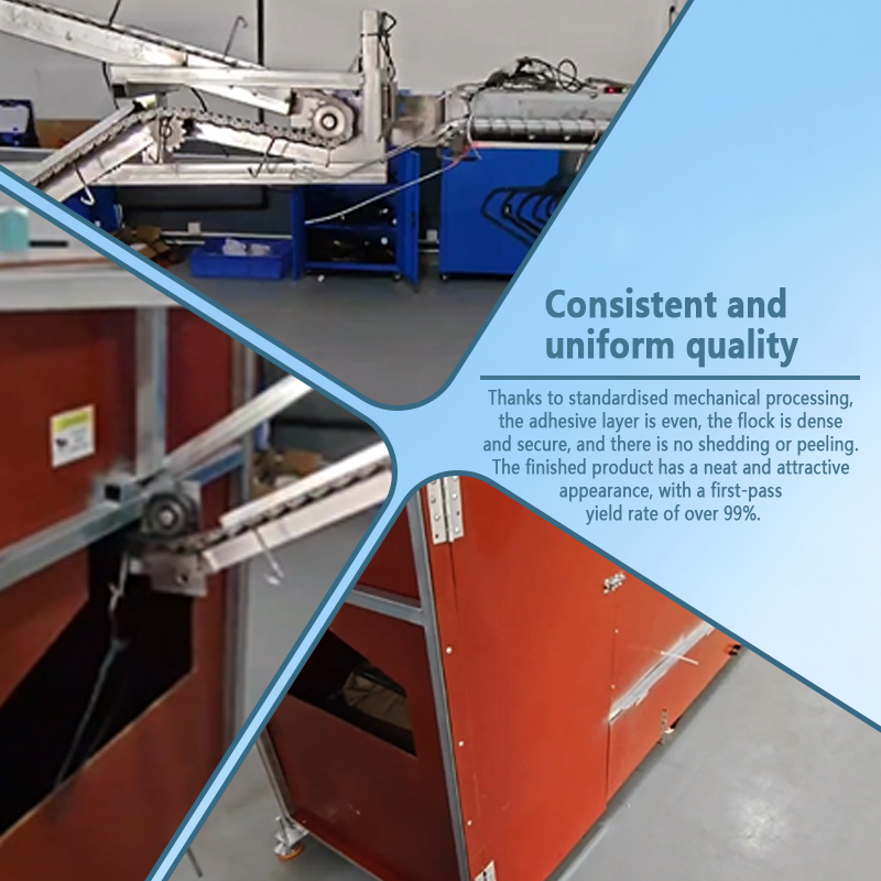 Automatic Hanger Flocking Production Line | Fully Automatic Hanger Flocking Equipment | Customization Available