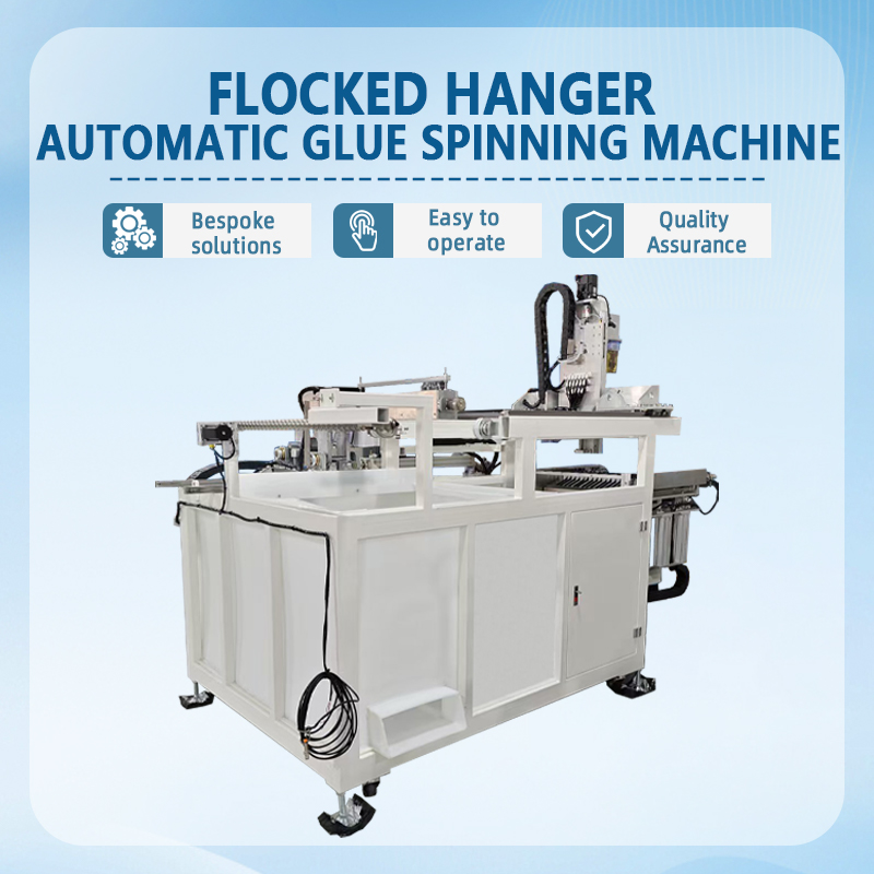 Automatic Adhesive-Spinning Machine for Hangers | Fully Auto