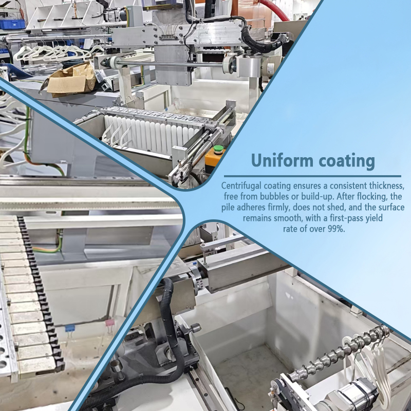 Automatic Adhesive-Spinning Machine for Hangers | Fully Automatic Flocked Hanger Adhesive-Spinning Equipment | Customization Available