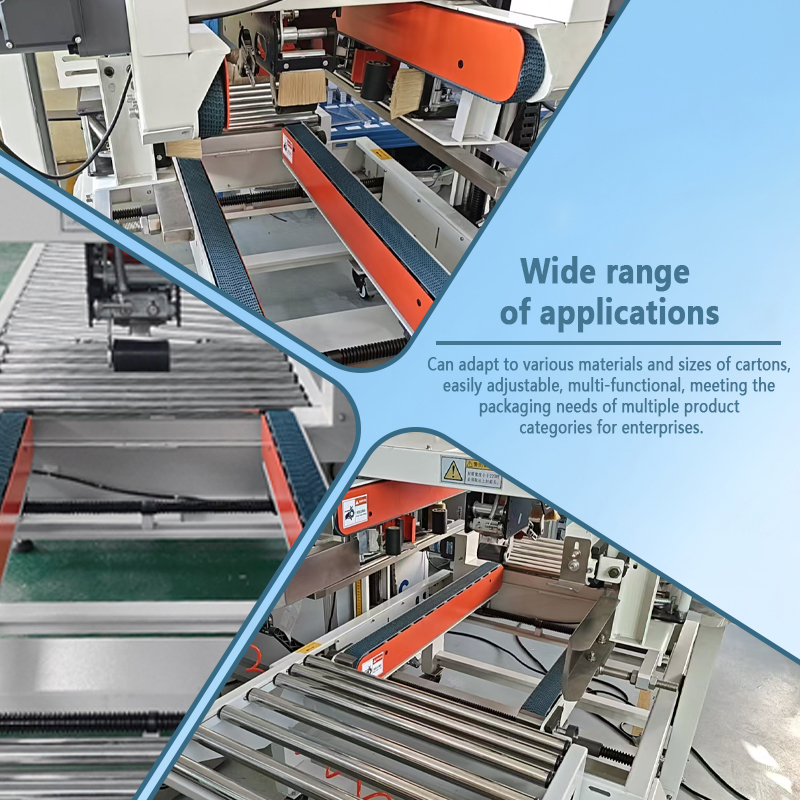 Automatic Carton Sealer | Fully Automatic Carton Flap Folding and Sealing Equipment | Automatic Tape Sealing Packaging Production Line