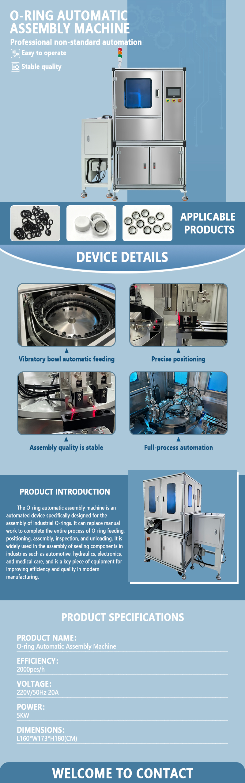Automatic O-ring Assembly Machine | Fully Automatic O-ring Assembly Equipment | Customization Available