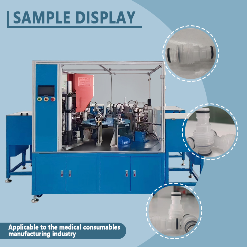Automatic Ultrasonic Welding and Assembly Machine for One-Way Valves | Fully Automatic Ultrasonic Welding and Assembly Equipment for Valve Bodies | Customization Available