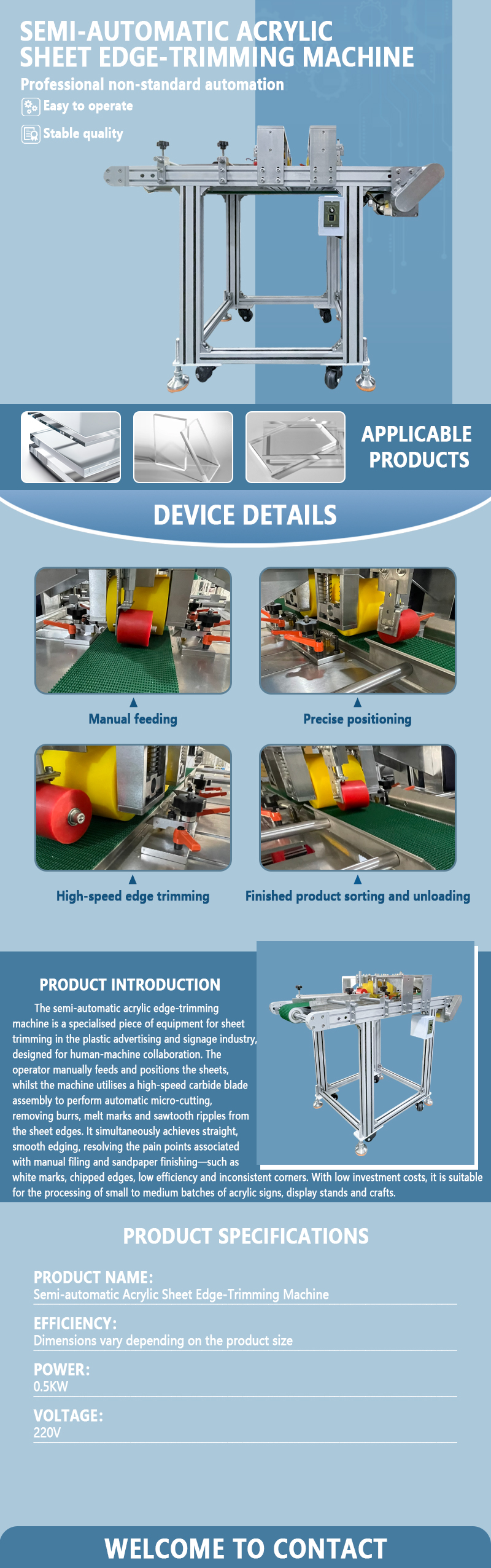 Semi-automatic Acrylic Sheet Edge Scraper | PMMA Plastic Sheet Edge Processing Machine | Supports Non-standard Customization Semi-automatic Acrylic Sheet Edge Scraper | PMMA Plastic Sheet Edge Processing Machine | Supports Non-standard Customization