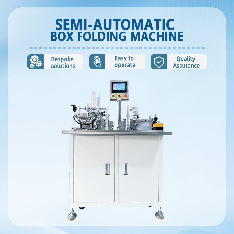 Semi-automatic Box Folding Machine | Automatic Folding and Forming Equipment for Paper Boxes and Cartons | Customization Available