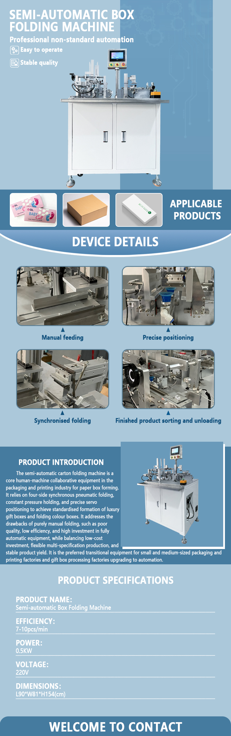 Semi-automatic Box Folding Machine | Automatic Folding and Forming Equipment for Paper Boxes and Cartons | Customization Available Semi-automatic Box Folding Machine | Automatic Folding and Forming Equipment for Paper Boxes and Cartons | Customization Available