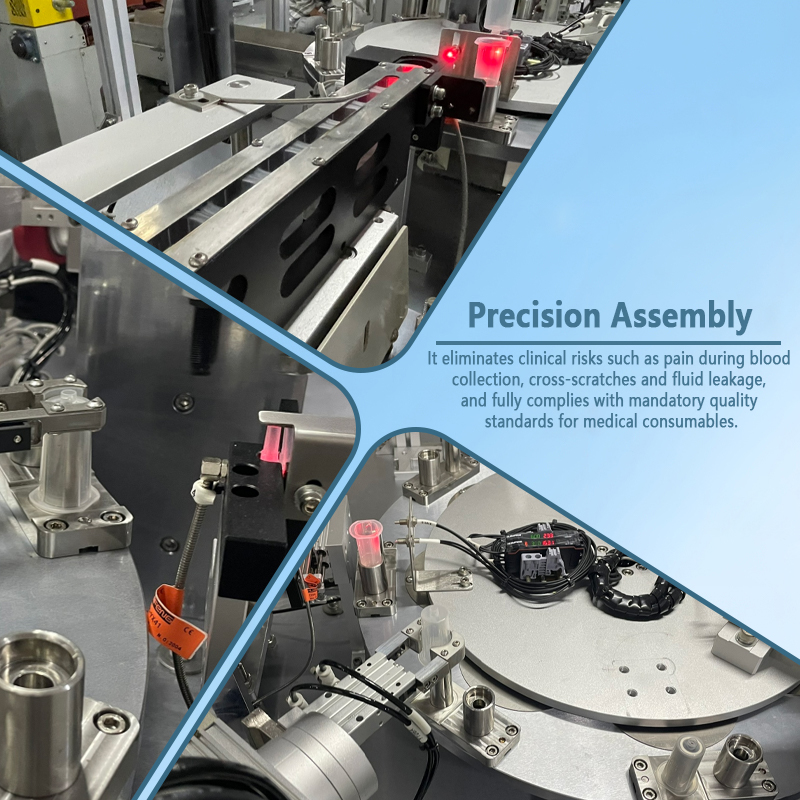 Automatic Blood Collection Needle Assembly Machine | Fully Automatic Assembly Equipment for Disposable Medical Blood Collection Needles | Customization Available
