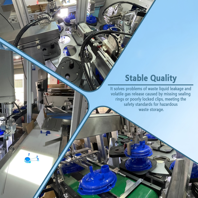 Automatic Waste Container Lid Assembly Machine | Fully Automatic Waste Container Lid Feeding and Assembly Equipment | Supports Non-Standard Customization